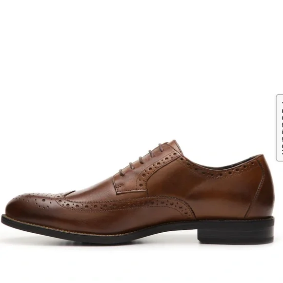 Stacy Adams Shoes Barlow Wingtip Oxford Scotch Size 7.5